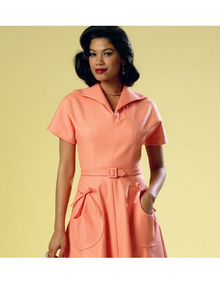 Patron Butterick 6055/A5 - Robe et ceinture
