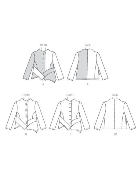 Patron Butterick 6106/Y - Veste