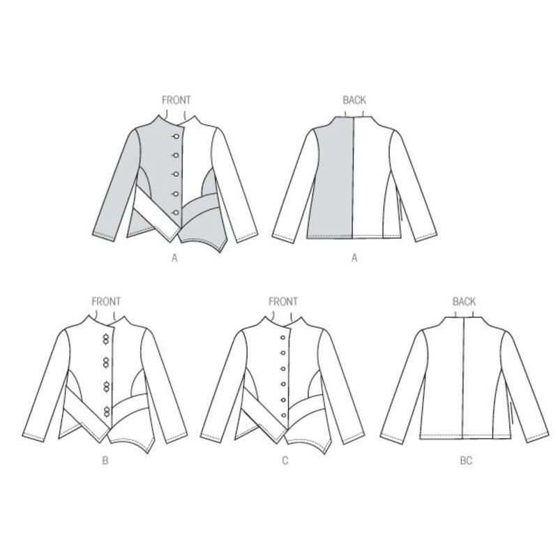 Patron Butterick 6106/Y - Veste