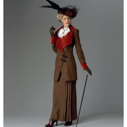 Patron Butterick 6108/A5 - Veste, bavette et jupe 2