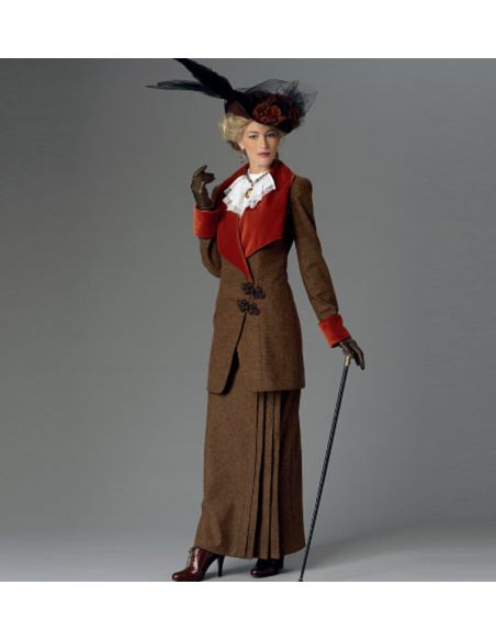 Patron Butterick 6108/A5 - Veste, bavette et jupe