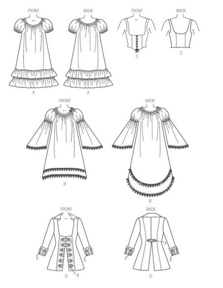 Patron Butterick 6114/A5 - Déguisement