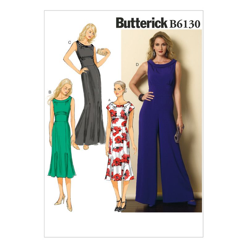 Patron Butterick 6130/A5 - Robe et combinaison