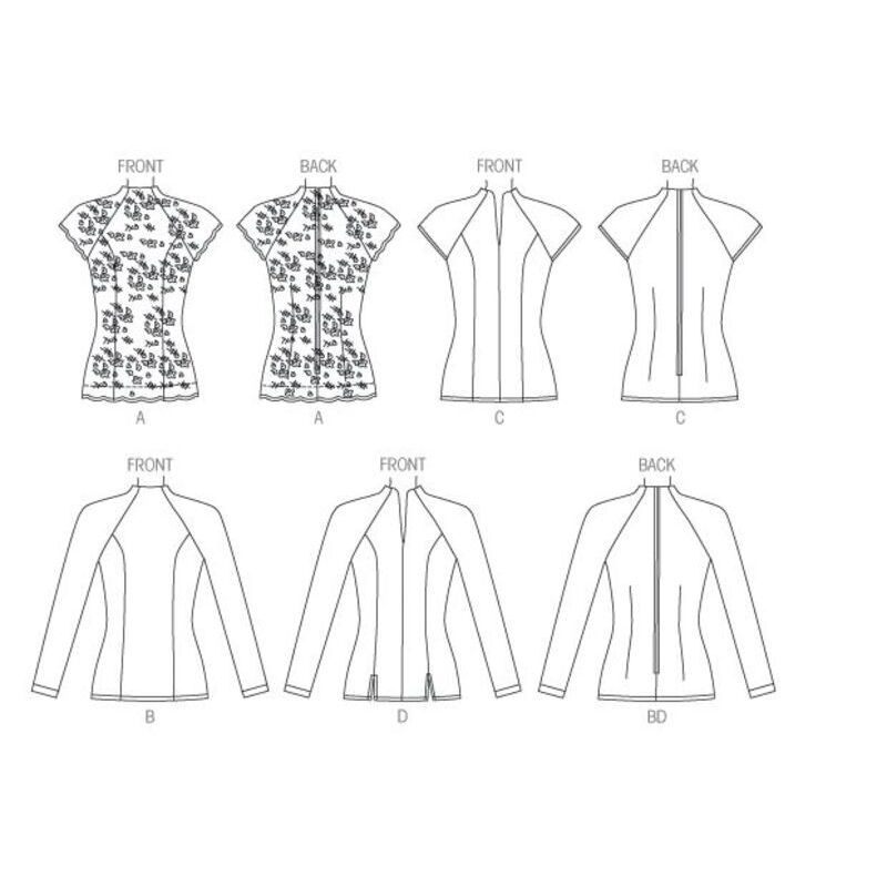 Patron Butterick 6134/A5 - Haut