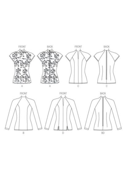 Patron Butterick 6134/A5 - Haut