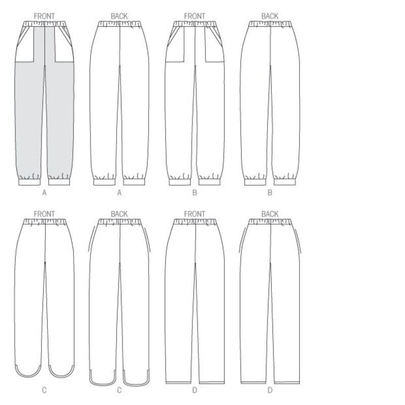 Patron Butterick 6137/A5 - Pantalon