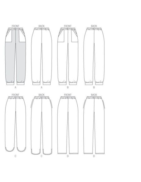 Patron Butterick 6137/A5 - Pantalon