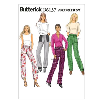 Patron Butterick 6137/A5 - Pantalon