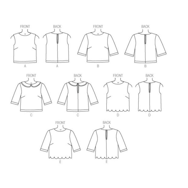 Patron Butterick 6175/A5 - Haut