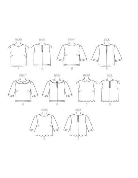 Patron Butterick 6175/A5 - Haut