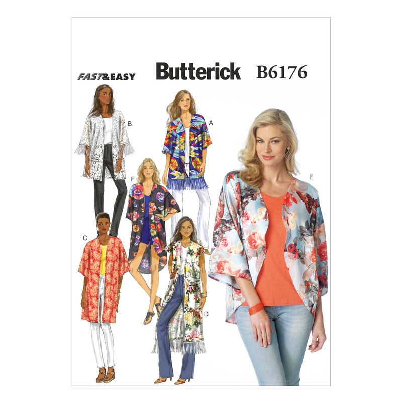 Patron Butterick 6176/Y - Kimono