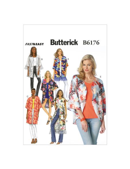 Patron Butterick 6176/Y - Kimono