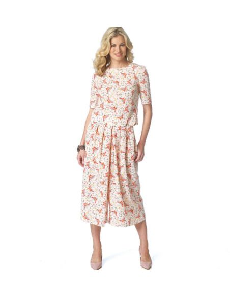 Patron Butterick 6178/A5 - Jupe-culotte