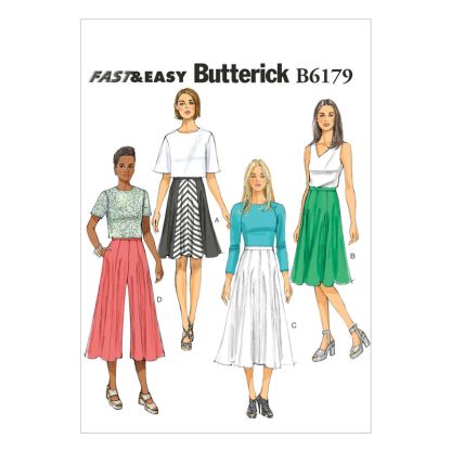 Patron Butterick 6179/A5 - Jupe et jupe-culotte