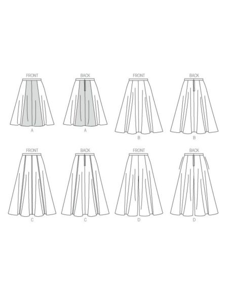 Patron Butterick 6179/A5 - Jupe et jupe-culotte