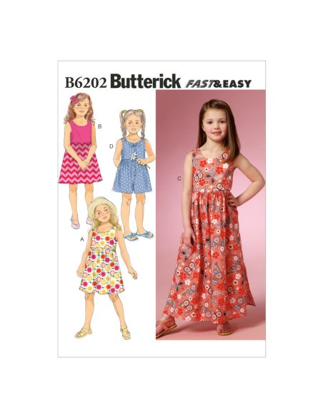 Patron Butterick 6202/CDD - Robe et jupe-culotte