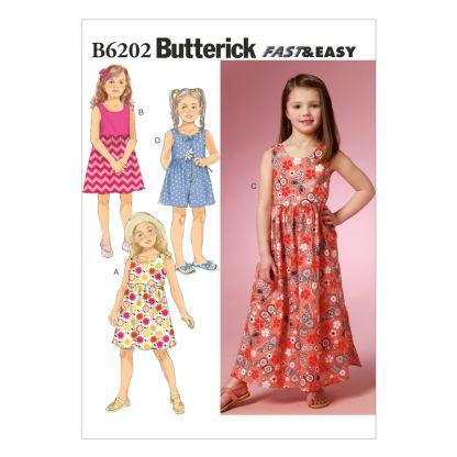 Patron Butterick 6202/CDD - Robe et jupe-culotte