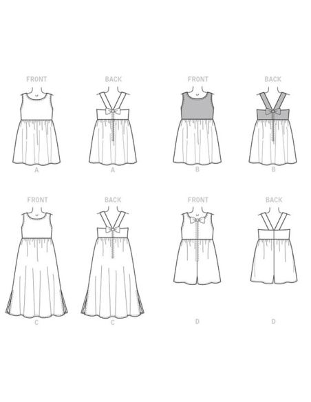 Patron Butterick 6202/CDD - Robe et jupe-culotte