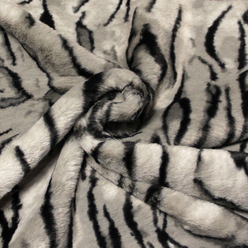 Fausse fourrure - Tigre gris