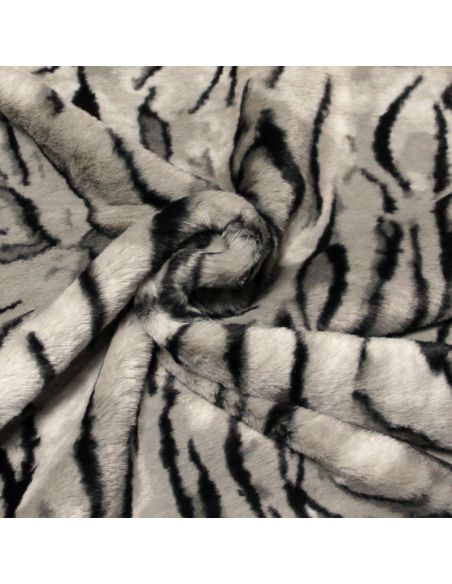 Fausse fourrure - Tigre gris