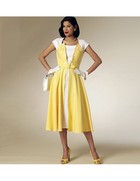 Patron Butterick 6211/A5 - Robe et ceinture