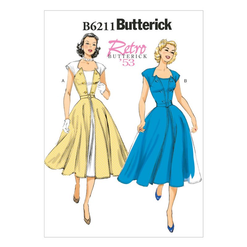 Patron Butterick 6211/A5 - Robe et ceinture