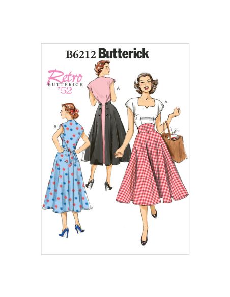 Patron Butterick 6212/A5 - Robe