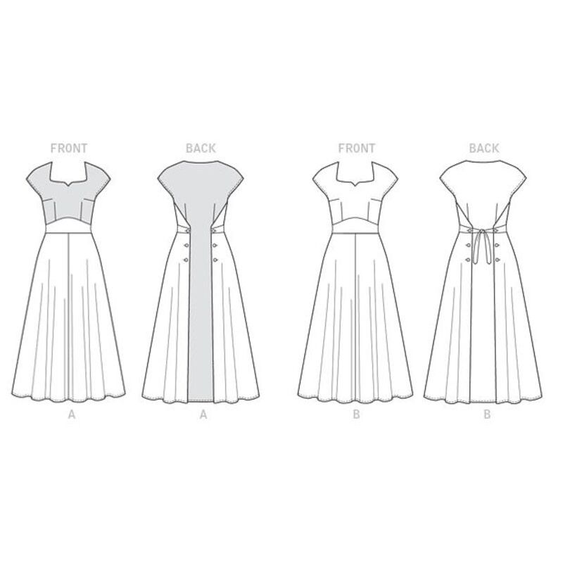 Patron Butterick 6212/A5 - Robe