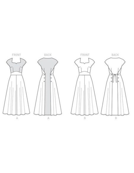 Patron Butterick 6212/A5 - Robe