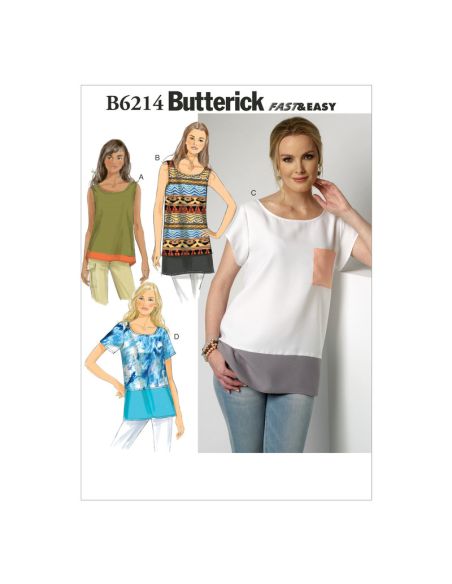 Patron Butterick 6214/Y - Haut