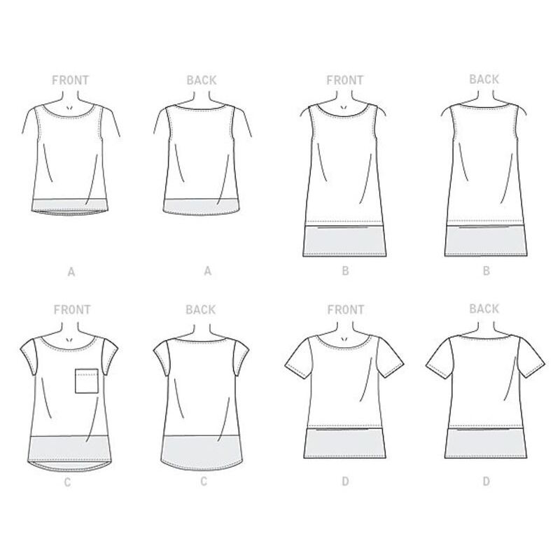 Patron Butterick 6214/Y - Haut