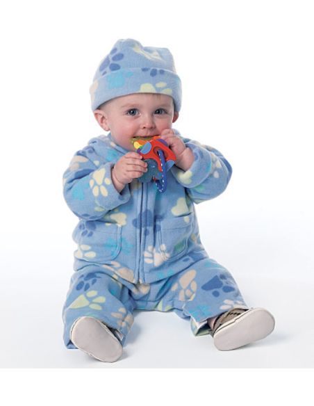 Patron Butterick 6238/YA5 - Veste, salopete, pantalon, nid d'ange et chapeau pour bébé