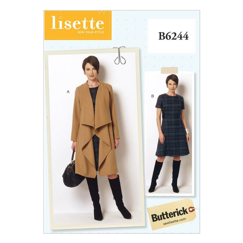 Patron Butterick 6244/B5 - Manteau et robe