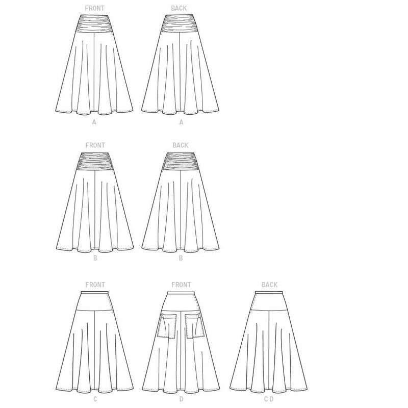 Patron Butterick 6249/A5 - Jupe