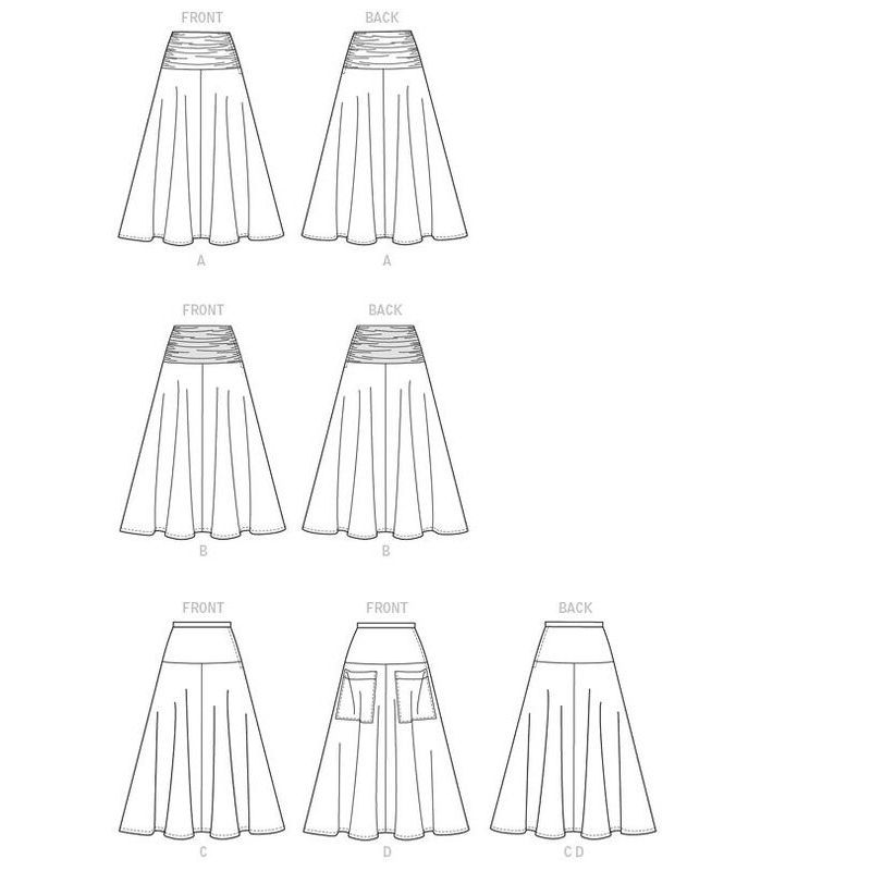 Patron Butterick 6249/A5 - Jupe