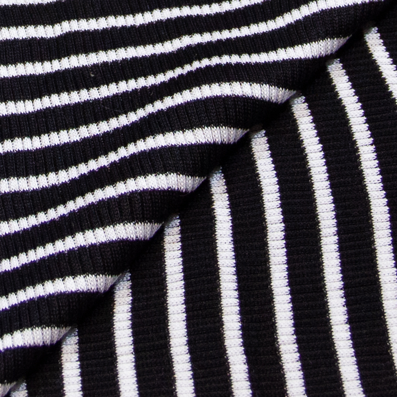 Bord côte - rayures noir et blanc