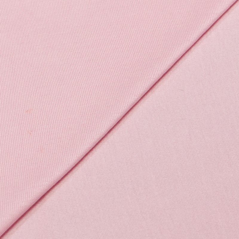 Jersey tubulaire 100% coton mercerisé - rose