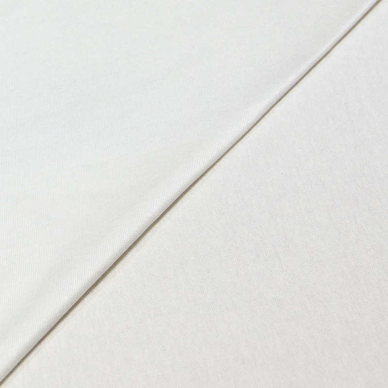 Jersey tubulaire 100% coton - blanc