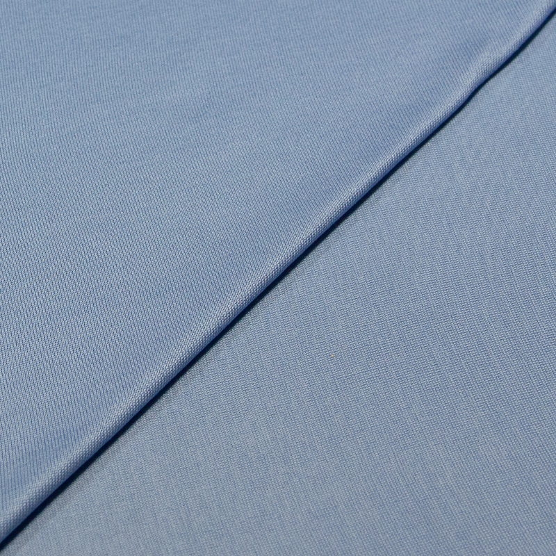 Jersey tubulaire 100% coton mercerisé - bleu ciel