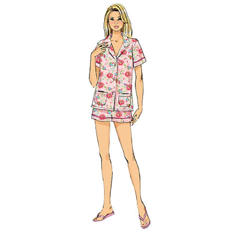 Patron Butterick 6296/A5 - Haut, short et pantalon