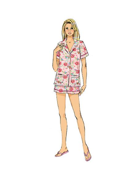 Patron Butterick 6296/A5 - Haut, short et pantalon