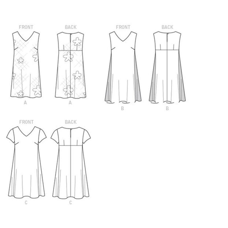 Patron Butterick 6317/A5 - Robe