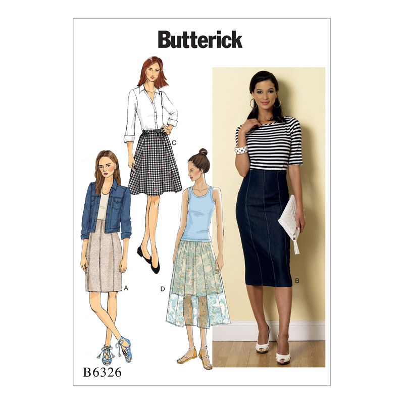 Patron Butterick 6326/B5 - Jupe