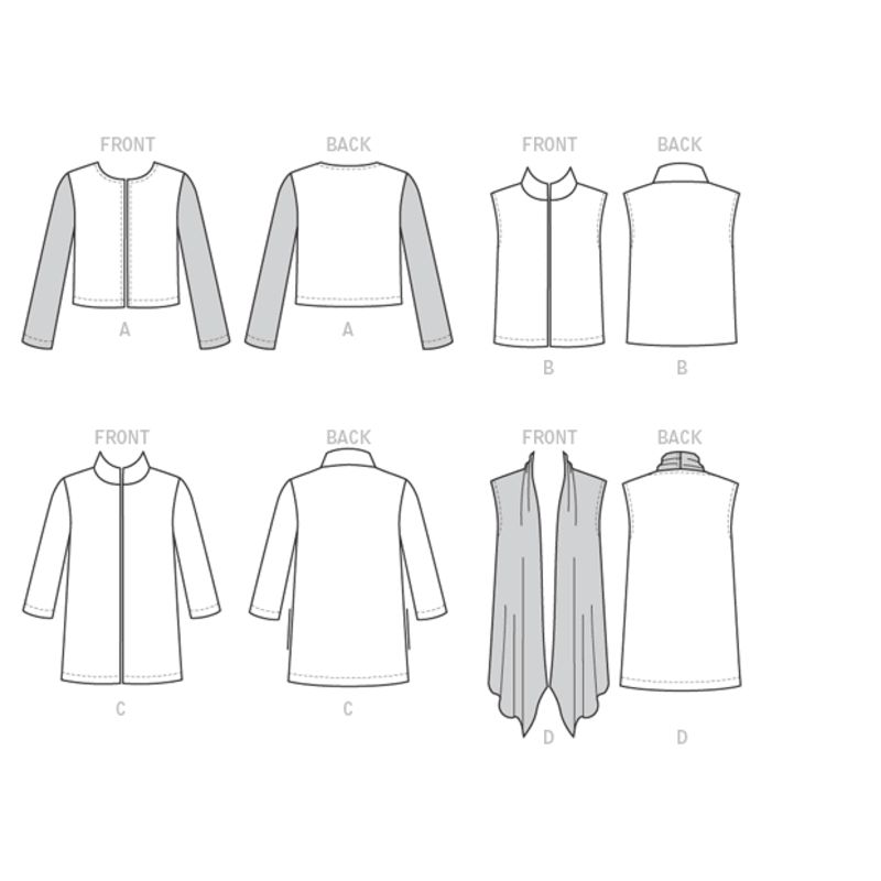 Patron Butterick 6328/B5 - Veste