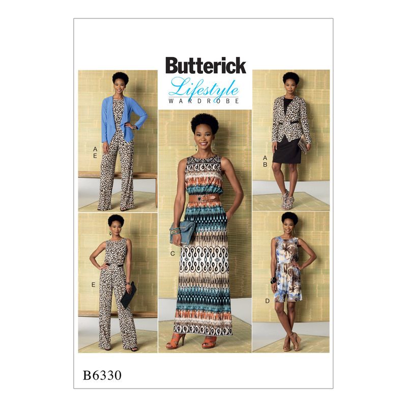 Patron Butterick 6330/Y - Veste, robe et combinaison