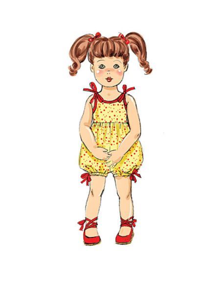 Patron Butterick 6336/OSZ - Vêtement retro pour poupée de 46cm