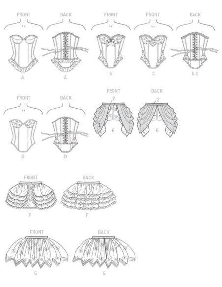 Patron Butterick 6338/A5 - Déguisement