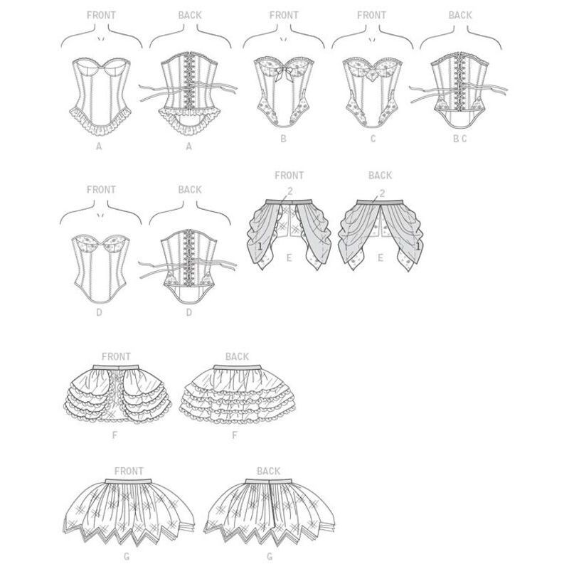 Patron Butterick 6338/A5 - Déguisement