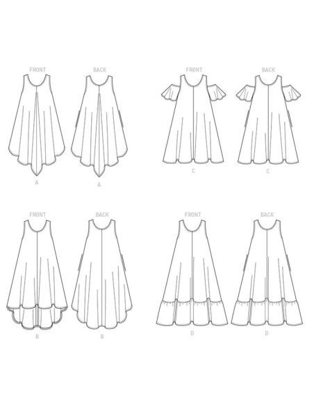 Patron Butterick 6350/Y - Robe