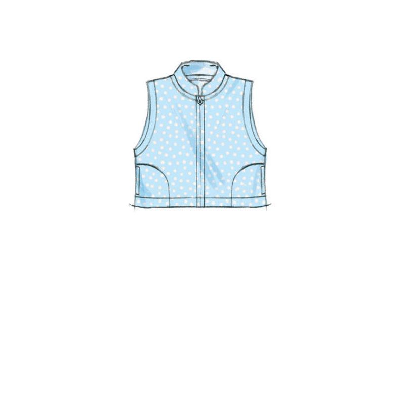 Patron Butterick 6372/YA5 - Cape, gilet, nid d'ange et pantalon pour bébé